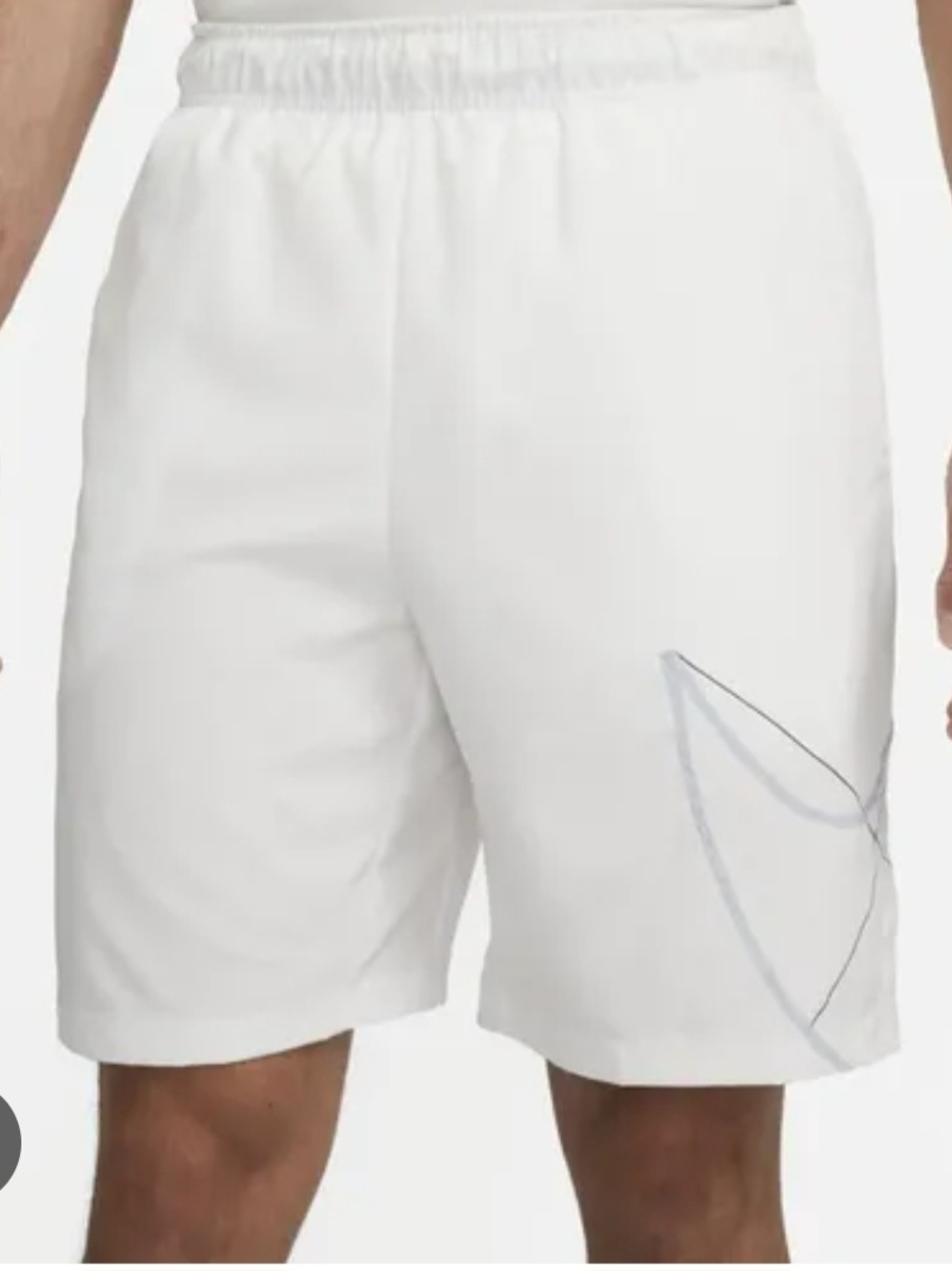 Nike Mens' Dri-FIT Flex Woven
Fitness Shorts in White